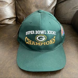 NWT Vintage 1997 NFL Greenbay Packers Super Bowl XXXI Champions Hat One Size